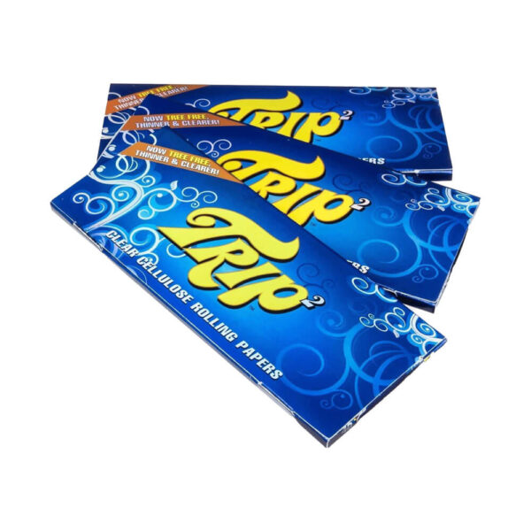 Trip Transparent Kingsize Slim Rolling Papers – Mėgaukis skaidrumu ir unikalumu kiekviename popieriuke! - Image 2